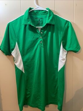 Holloway Emerald Green Polo with White Side Panels
